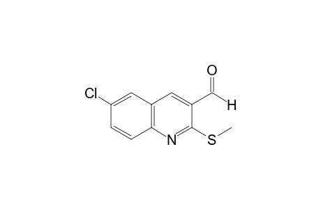 6-chloro-2-(methylthio)-3-quinolinecarboxaldehyde