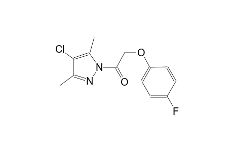 2-(4-chloro-3,5-dimethyl-1H-pyrazol-1-yl)-2-oxoethyl 4-fluorophenyl ether
