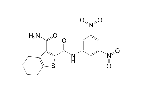 2-N-(3,5-dinitrophenyl)-4,5,6,7-tetrahydro-1-benzothiophene-2,3-dicarboxamide