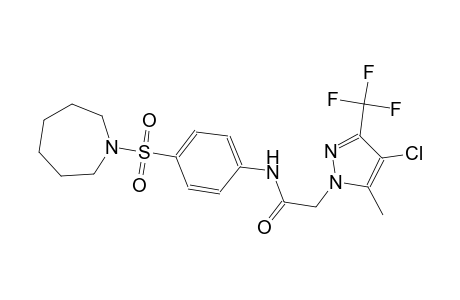 2-[4-chloro-5-methyl-3-(trifluoromethyl)-1H-pyrazol-1-yl]-N-[4-(hexahydro-1H-azepin-1-ylsulfonyl)phenyl]acetamide