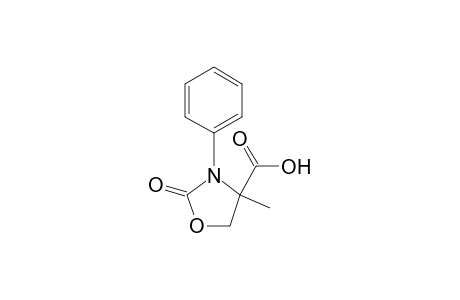 4-Methyl-3-phenyl-1,3-oxazolidin-2-on-4-oic acid