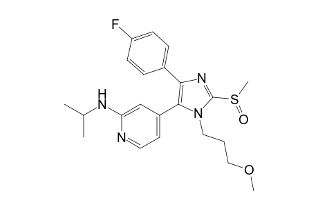 {4-[5-(4-fluorophenyl)-2-methansulfinyl-3-(3-methoxypropyl)-3H-imidazol-4-yl]pyridine-2-yl}isopropylaminee