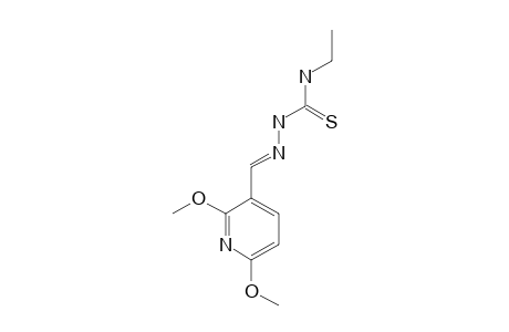 2,6-DIMETHOXYPYRIDINE-3-CARBOXALDEHYDE-4-ETHYL-THIOSEMICARBAZONE