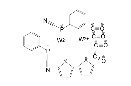Tungsten(II) bis(cyano(phenyl)phosphanide)di(cyclopenta-2,4-dien-1-ide)tetracarbonyl