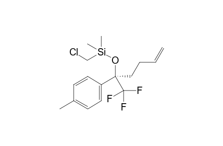 chloromethyl-dimethyl-[(1R)-1-(p-tolyl)-1-(trifluoromethyl)pent-4-enoxy]silane