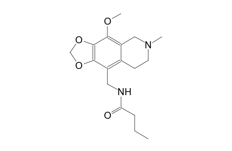 butanamide, N-[(5,6,7,8-tetrahydro-4-methoxy-6-methyl[1,3]dioxolo[4,5-g]isoquinolin-9-yl)methyl]-
