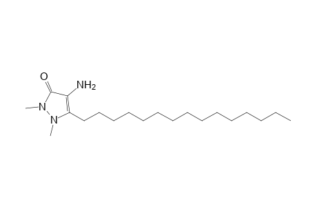 4-amino-1,2-dimethyl-3-pentadecyl-3-pyrazolin-5-one