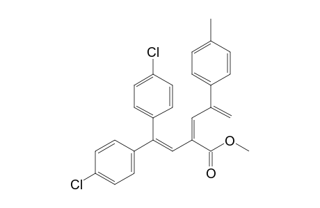 Methyl 2-(2,2-Di(p-chlorophenyl)ethenyl)-4-(p-methylphenyl)penta-2,4-dienoate