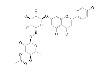 APIGENIN-7-O-ALPHA-L-3-O-ACETYLRHAMNOPYRANOSYL-(1->6)-BETA-D-GLUCOPYRANOSIDE