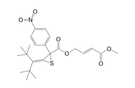 (E)-3-Methoxycarbonyl-2-propenyl-3-(di-t-butylmethylene)-2-(p-nitrophenyl)thiirane-2-carboxylate