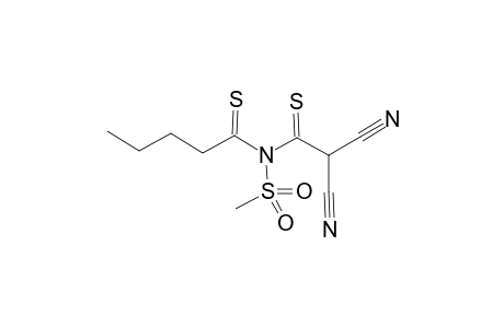 N-(2,2-Dicyano-1-thioxoethyl)-N-(methylsulfonyl)pentanethioamide