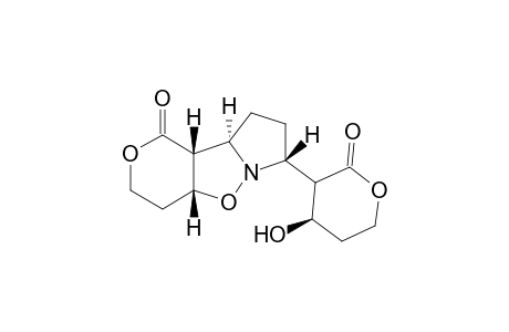 (4aRS,7RS,9aRS,9bRS)-octahydro-7-[(3RS,4RS)-tetrahydro-4-hydroxy-2-oxo-3-H-pyranyl]-1H-pyrano[3,4-b]pyrrolo[1,2-b]isoxazole-1-one