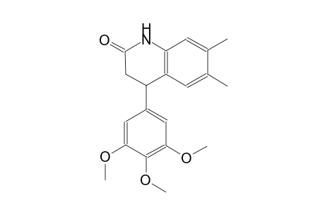 6,7-Dimethyl-4-(3,4,5-trimethoxyphenyl)-3,4-dihydro-2(1H)-quinolinone