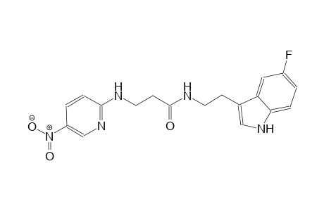 propanamide, N-[2-(5-fluoro-1H-indol-3-yl)ethyl]-3-[(5-nitro-2-pyridinyl)amino]-