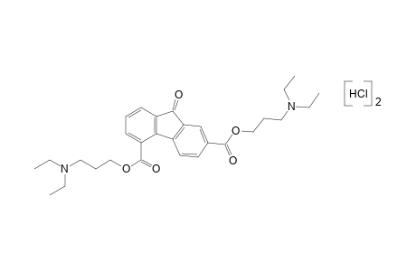 9-oxofluorene-2,5-dicarboxylic acid, bis[3-(diethylamino)propyl] ester, dihydrochloride