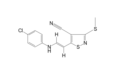 trans-5-[2-(p-CHLOROANILINO)VINYL]-3-(METHYLTHIO)-4-ISOTHIAZOLECARBONITRILE