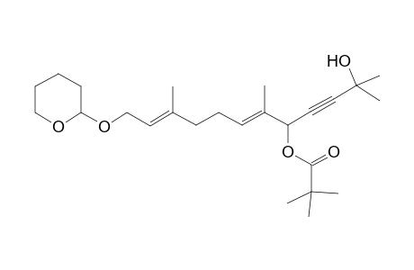 (E,E)-2,6,10-Trimethyl-5-pivaloyloxy-12-(tetrahydropyran-2-yloxy)dodeca-6,10-dien-3-yne-2-ol