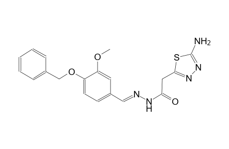 2-(5-amino-1,3,4-thiadiazol-2-yl)-N'-{(E)-[4-(benzyloxy)-3-methoxyphenyl]methylidene}acetohydrazide