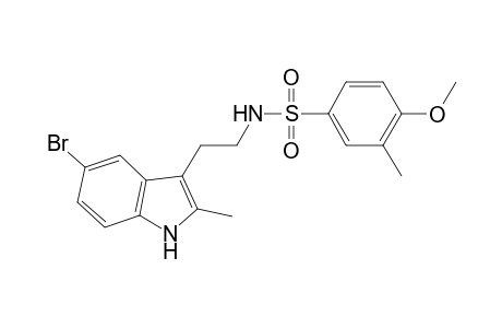 N-[2-(5-bromanyl-2-methyl-1H-indol-3-yl)ethyl]-4-methoxy-3-methyl-benzenesulfonamide
