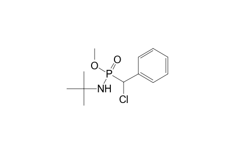 Methyl N-t-butyl-P-(1-chloro-1-phenylmethyl)phosphonamidate