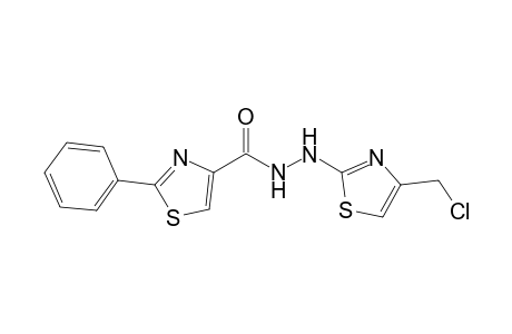 4-chloromethyl-2-[2-(2-phenyl-1,3-thiazolo-4-carbonyl)-hydrazino]-thiazole