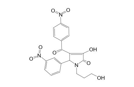 3-Hydroxy-1-(3-hydroxy-propyl)-4-(4-nitro-benzoyl)-5-(3-nitro-phenyl)-1,5-dihydro-pyrrol-2-one