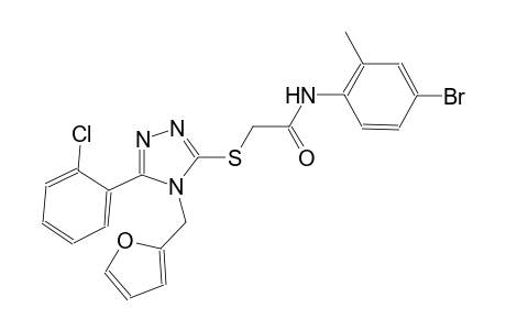 N-(4-bromo-2-methylphenyl)-2-{[5-(2-chlorophenyl)-4-(2-furylmethyl)-4H-1,2,4-triazol-3-yl]sulfanyl}acetamide