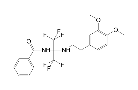 N-(2-{[2-(3,4-dimethoxyphenyl)ethyl]amino}-1,1,1,3,3,3-hexafluoropropan-2-yl)benzamide