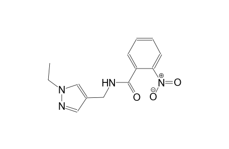 N-[(1-ethyl-1H-pyrazol-4-yl)methyl]-2-nitrobenzamide