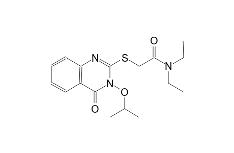 N,N-diethyl-2-[(3-isopropoxy-4-oxo-3,4-dihydro-2-quinazolinyl)sulfanyl]acetamide