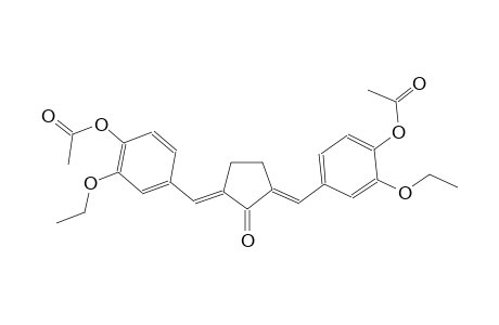 4-((E)-{(3E)-3-[4-(acetyloxy)-3-ethoxybenzylidene]-2-oxocyclopentylidene}methyl)-2-ethoxyphenyl acetate