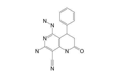 7-Amino-8-cyano-5-hydrazino-3,4-dihydro-4-phenyl-1,6-naphthyridin-2(1H)-one