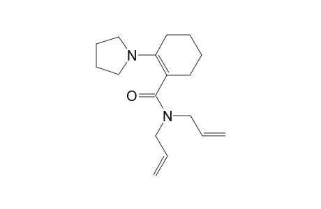 N,N-Diallyl-2-pyrrolidinocyclohex-1-enecarboxamide