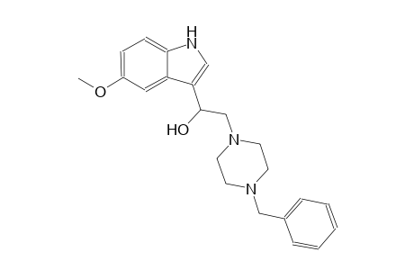 2-(4-benzyl-1-piperazinyl)-1-(5-methoxy-1H-indol-3-yl)ethanol
