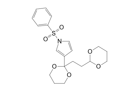 2-[2-(1,3-Dioxan-2-yl)ethyl]-2-[1-(phenylsulfonyl)-1H-pyrrole-3-yl]-1,3-dioxane