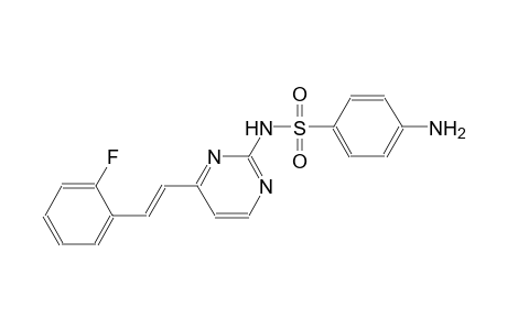 benzenesulfonamide, 4-amino-N-[4-[(E)-2-(2-fluorophenyl)ethenyl]-2-pyrimidinyl]-