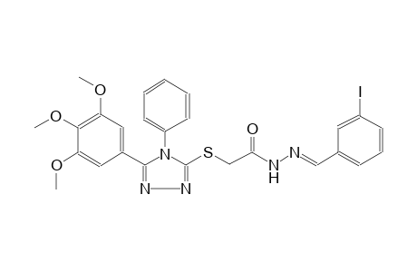 N'-[(E)-(3-iodophenyl)methylidene]-2-{[4-phenyl-5-(3,4,5-trimethoxyphenyl)-4H-1,2,4-triazol-3-yl]sulfanyl}acetohydrazide