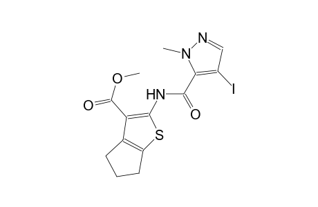 methyl 2-{[(4-iodo-1-methyl-1H-pyrazol-5-yl)carbonyl]amino}-5,6-dihydro-4H-cyclopenta[b]thiophene-3-carboxylate