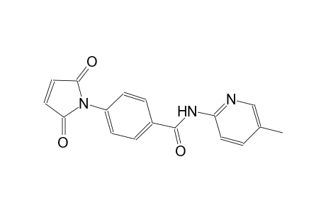 4-(2,5-dioxo-2,5-dihydro-1H-pyrrol-1-yl)-N-(5-methyl-2-pyridinyl)benzamide