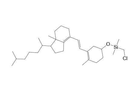 Silane, (chloromethyl)dimethyl[[(3.beta.,6E)-9,10-secocholesta-5(10),6,8(14)-trien-3-yl]oxy]-