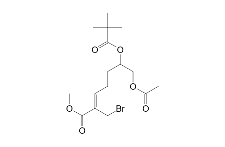 (Z)-7-acetoxy-2-(bromomethyl)-6-pivaloyloxy-hept-2-enoic acid methyl ester