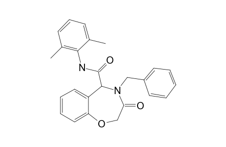 4-Benzyl-N-(2,6-dimethylphenyl)-3-oxo-2,3,4,5-tetrahydrobenzo[F][1,4]oxazepine-5-carboxamide