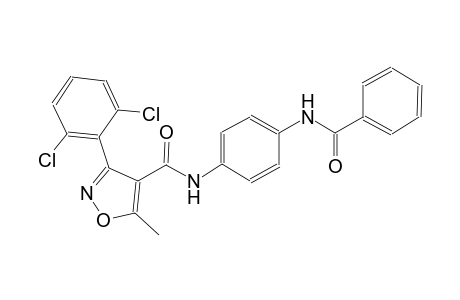 N-[4-(benzoylamino)phenyl]-3-(2,6-dichlorophenyl)-5-methyl-4-isoxazolecarboxamide