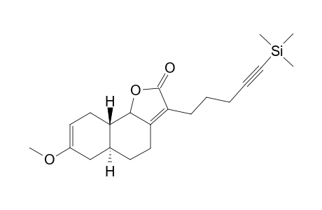 (5aS,9aS)-7-Methoxy-3-(5-trimethylsilanyl-pent-4-ynyl)-5,5a,6,9,9a,9b-hexahydro-4H-naphtho[1,2-b]furan-2-one