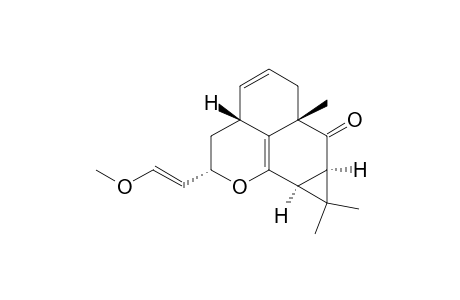 7H-Cyclopropa[2,3]naphtho[1,8-bc]pyran-7-one, 2,3,3a,6,6a,7a,8,8a-octahydro-2-(2-methoxyethenyl)-6a,8,8-trimethyl-, [2.alpha.(E),3a.beta.,6a.beta.,7a.alpha.,8a.alpha.]-(.+-.)-