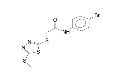 N-(4-bromophenyl)-5-methylthio-1,3,4-thiadiazol-2-ylthioacetamide