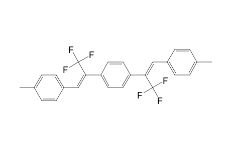 Benzene, 1,4-bis[3,3,3-trifluoro-2-(4-methylphenyl)-1-propenyl]-, (E,E)-
