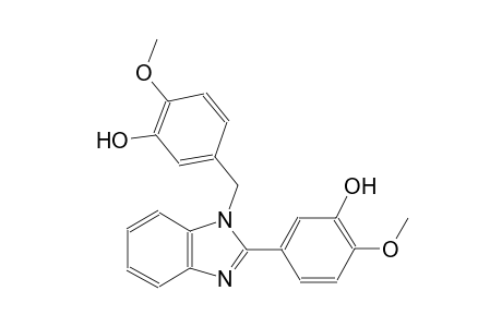 phenol, 5-[1-[(3-hydroxy-4-methoxyphenyl)methyl]-1H-benzimidazol-2-yl]-2-methoxy-