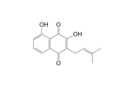 3,5-Dihydroxy-2-(3-methylbut-2-enyl)naphthalene-1,4-dione