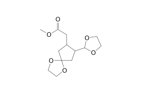 Methyl 2-(2-Formyl-4-oxocyclopentyl)acetate 2,4-bisethylene glycol ketal